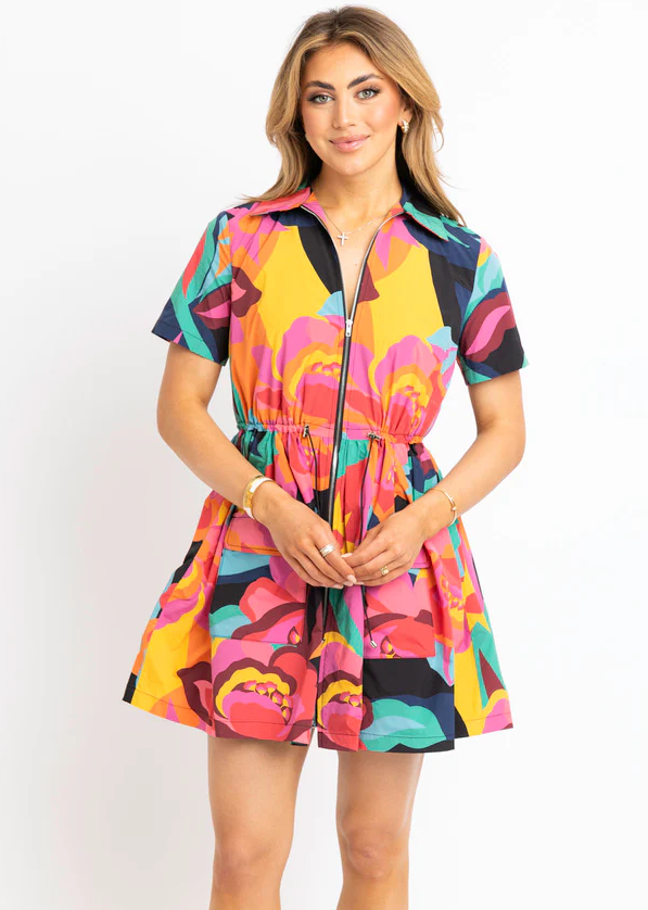 performance weekend dress big floral Karlie spring
