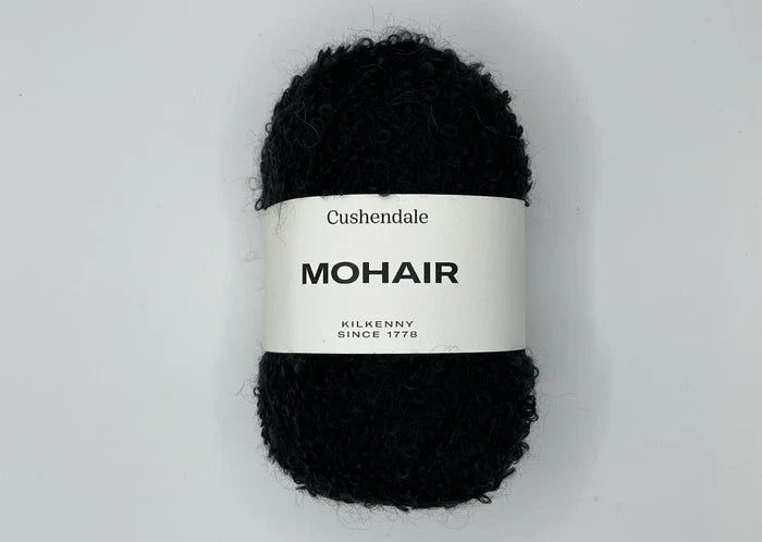 Black Mohair Yarn - Cushendale Woollen Mills