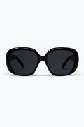 Black Oversize Square Frame Full Coverage Sunglasses