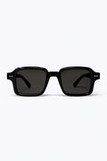 Black Rectangular Frame Classic Chunky Sunglasses