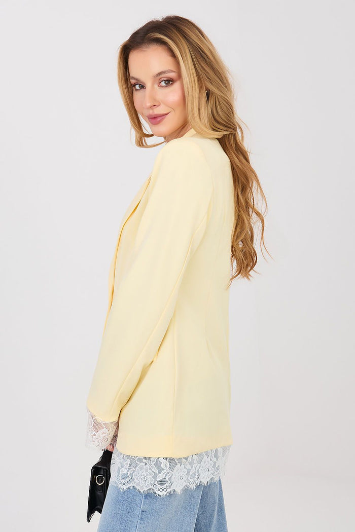 Blazer with Lace - Trendy Women's Jacket - Coats & Jackets