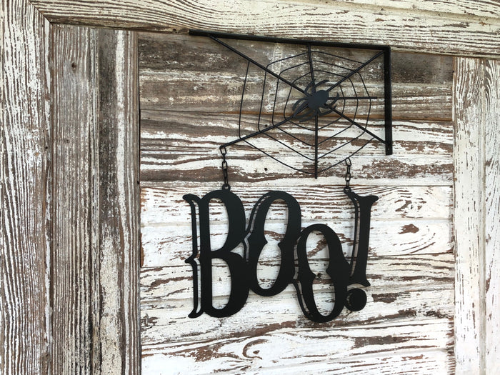 Boo Tin Hanger Sign