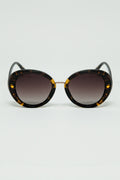 Brown Sunset Spot Oval Shaped Sunglasses