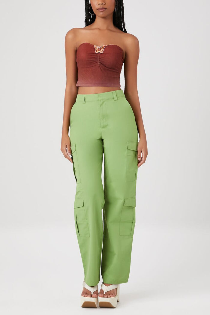 Butterfly Cropped Tube Top