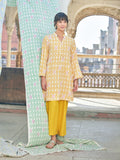 Yellow Cotton Slub Women Co-ord Set | Pinklay