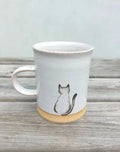 Cat Handthrown Mug - Cushendale Woollen Mills
