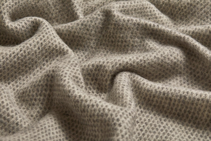 Charcoal Kilkenny Irish Wool Throw Blanket - Cushendale Woollen Mills