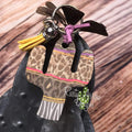 Cheetah & Zebra Cactus Key Chain