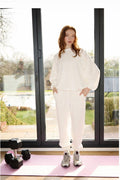 Cloud Dancer Sweatshirt and Joggers Set - Loungewear