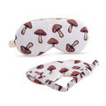 Cloud Padded Satin Sleep Mask - Toadstool Print - Cloud Sleep Mask