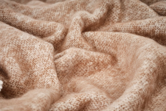 Cocoa Mooneen Mohair Scarf - Cushendale Woollen Mills