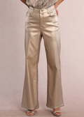 Cold Hearted Light Gold Coated Pant by Molly bracken