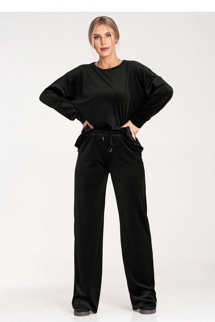 Comfortable Two Piece Set for Everyday Style black S M - Sets