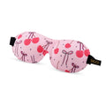Contoured 3D Blackout Sleep Mask, Pink Cherries - Contoured Sleep Mask