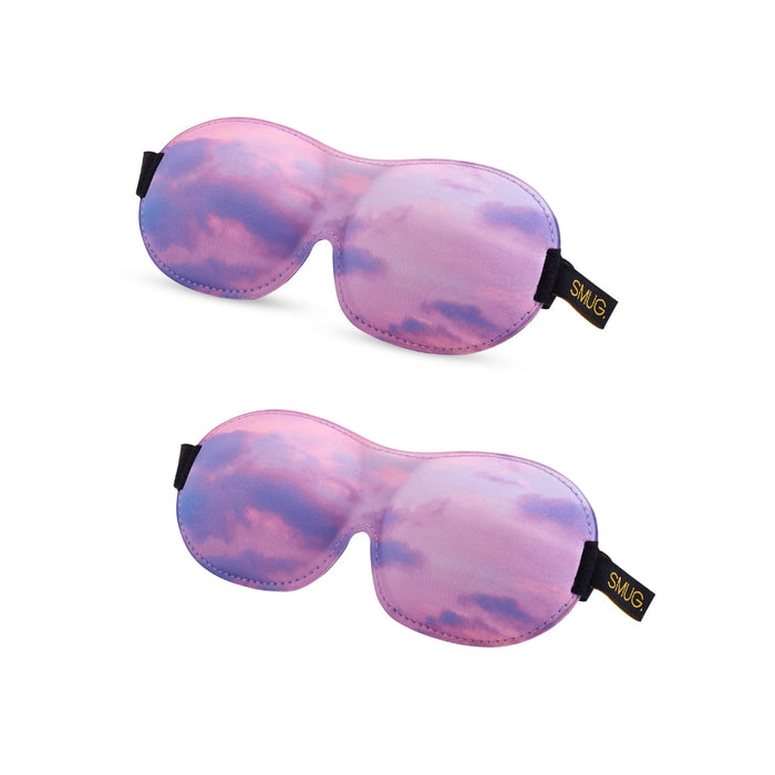Contoured Sleep Mask Twin Pack Sets - Various Designs Cloudy Sky - Contoured Sleep Mask Set