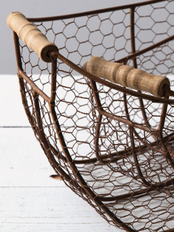 Copper Finish Scoop Basket Set