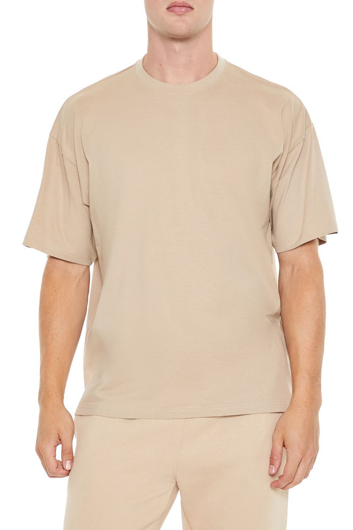 Cotton Crew High-Low Hem Tee