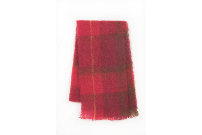 Cranberry Drumin Mohair Scarf - Cushendale Woollen Mills