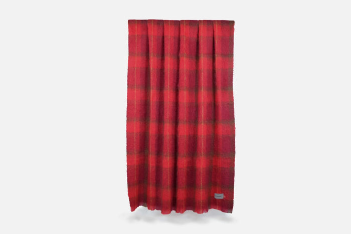 Cranberry Drumin Mohair Throw Blanket - Cushendale Woollen Mills