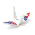 CRANE INCENSE HOLDER - White Brocade