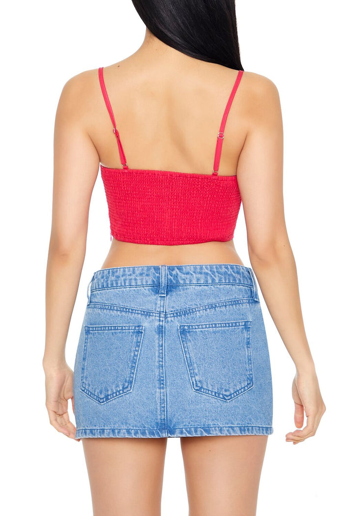Crisscross Bustier Cropped Cami