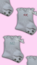White bow barre grips