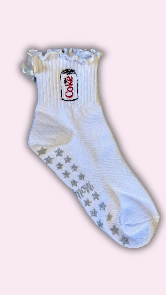 Diet Coke grip socks