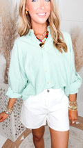 Dockside Button Down Shirt-Green