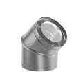 Duravent 4" x 6-5/8" DirectVent Pro 45°  Elbow (galvanized) | 46DVA-E45