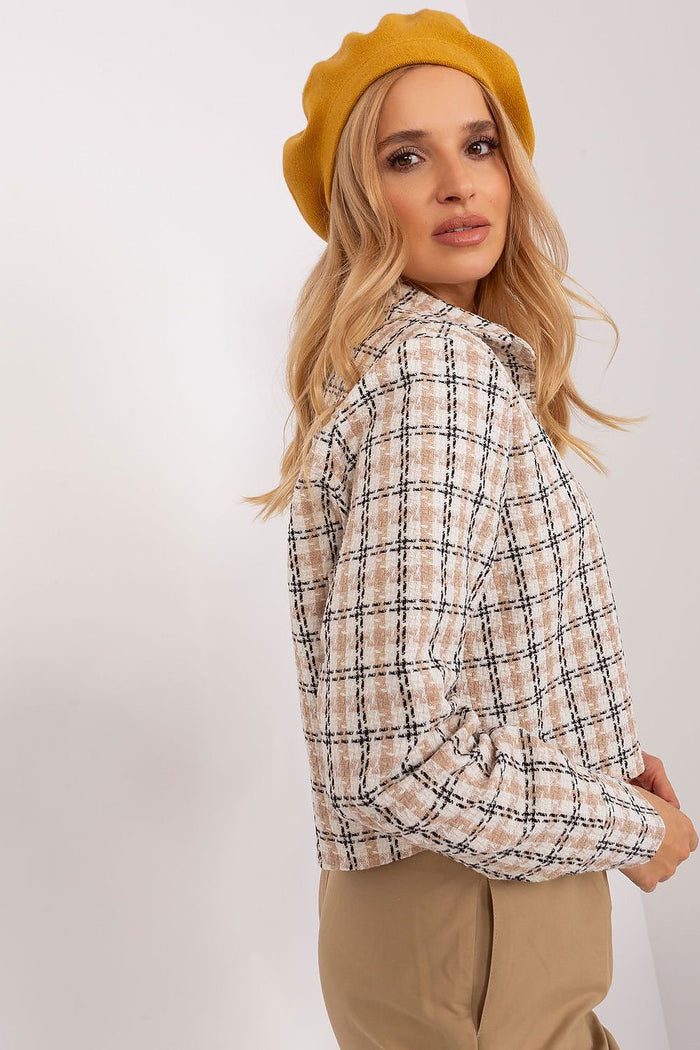 Elegant Beret with Delicate Antenna - Berets