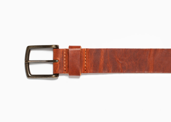 English Tan Dublin Leather Belt