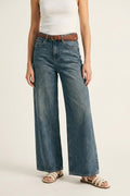 Everyday Denim Straight-Leg Jeans in mid wash blue - Denim
