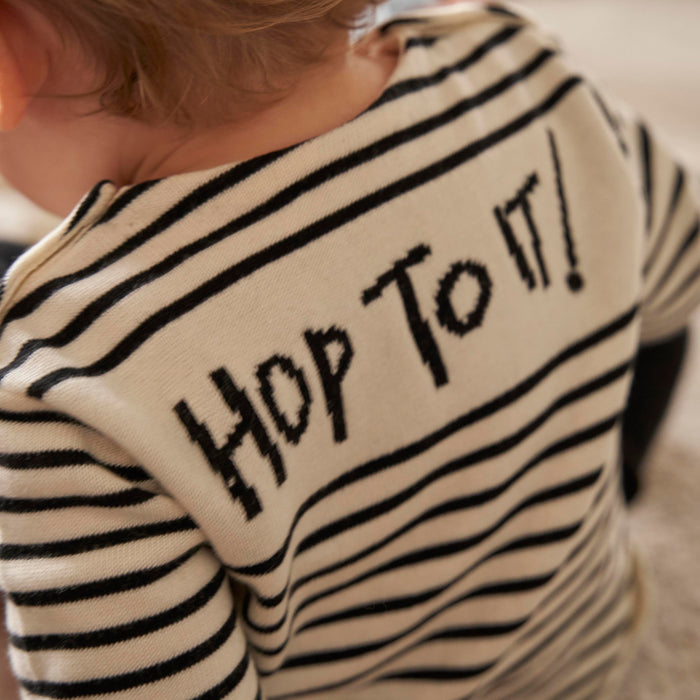 Fable and Bear Baby Striped T-Shirt - Hop To It - Sweaters