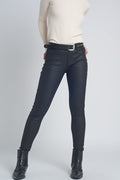 Faux leather skinny trousers in black colour - trousers