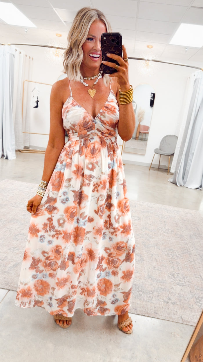 -FINAL SALE- Blush Bloom Midi Dress