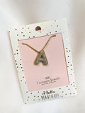 - FINAL SALE- Gold Crystal Balloon Initials