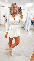 -FINAL SALE- Soleil Darling Romper-Cream