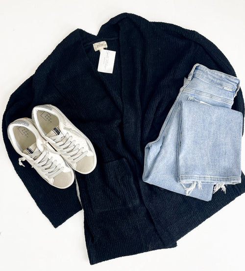 -FINAL SALE- The Olivia Ribbed Open-Front Cardigan