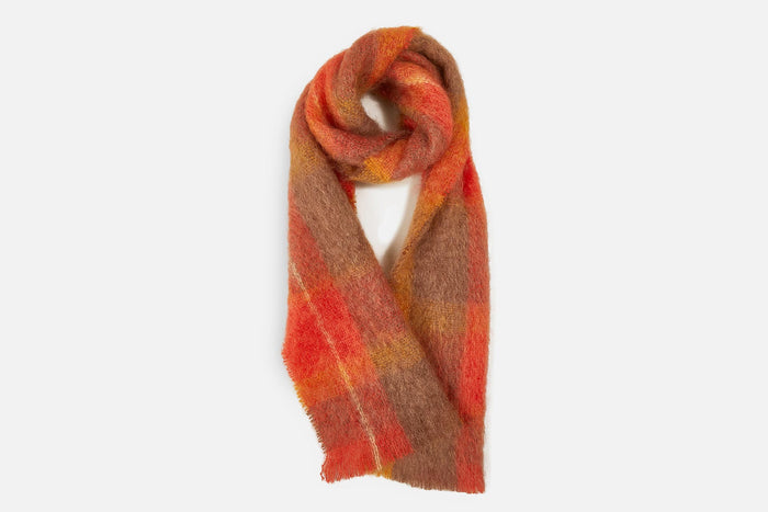 Flame Drumin Mohair Scarf - Cushendale Woollen Mills