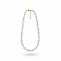 Flat Pearl Beaded Necklace