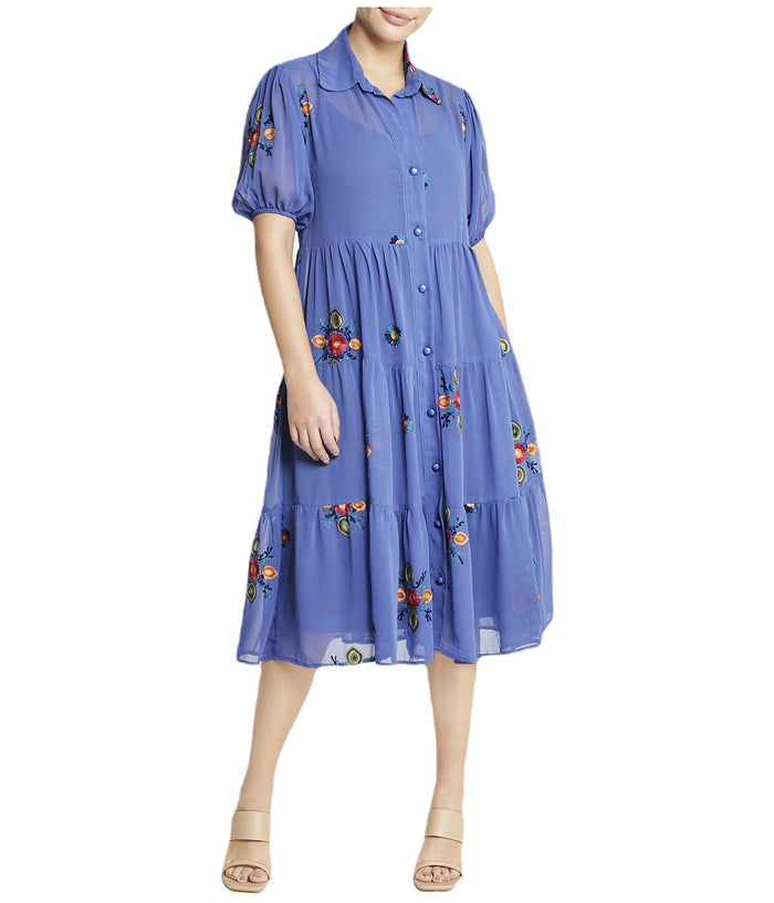 Floral Short Sleeve Dress