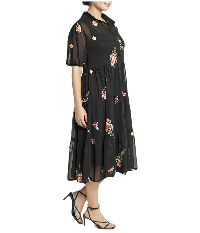 Floral Short Sleeve Dress