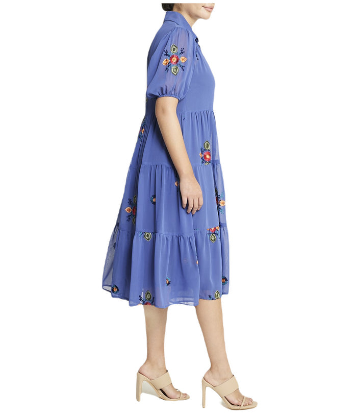 Floral Short Sleeve Dress