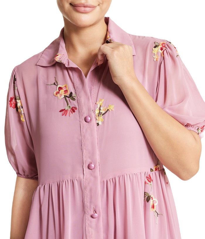 Floral Short Sleeve Dress