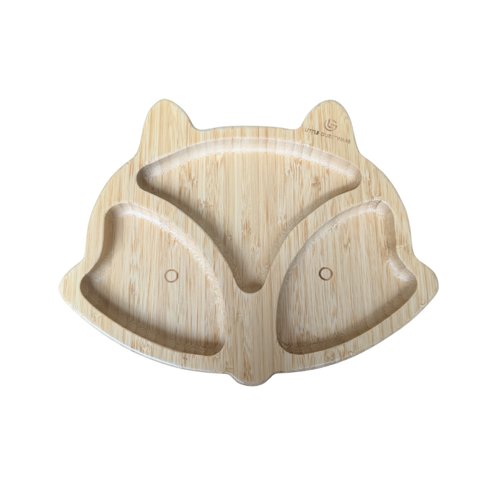 Fox Bamboo Feeding Set - Plate, Bowl, Spoon & Fork Gift Set - Feeding Essentials