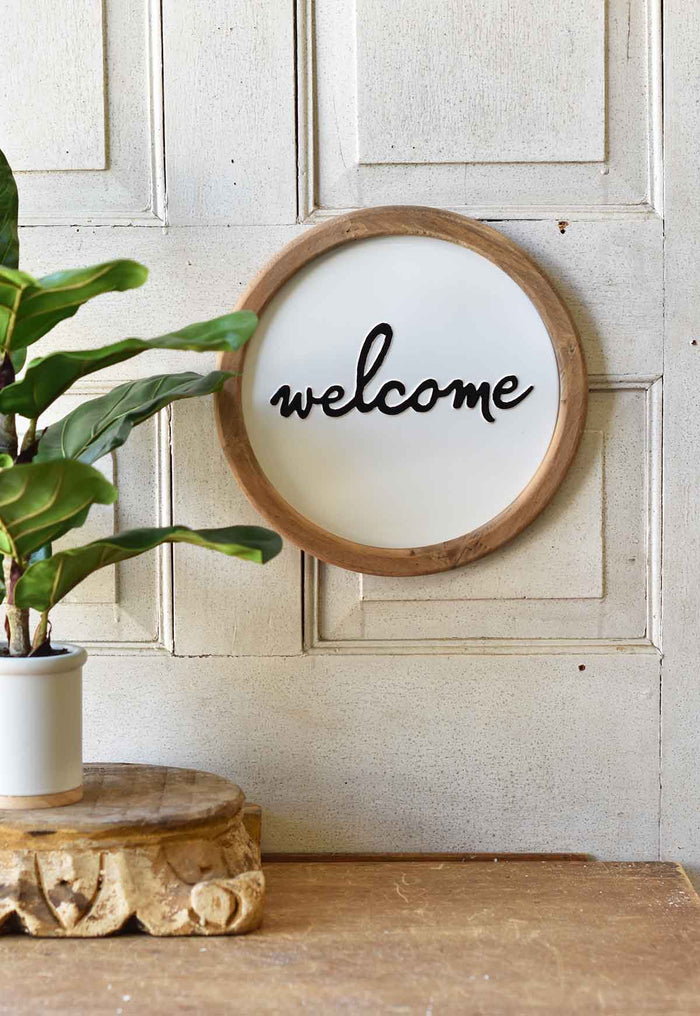 Framed Welcome Sign