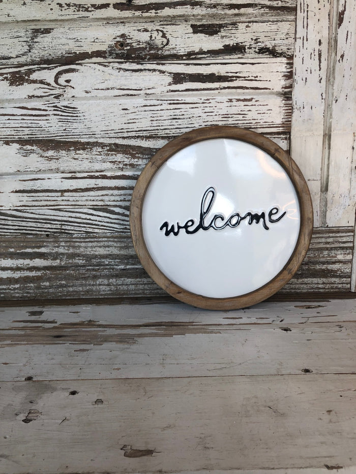 Framed Welcome Sign