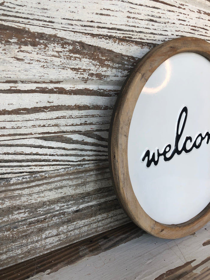 Framed Welcome Sign