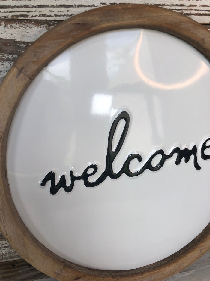 Framed Welcome Sign