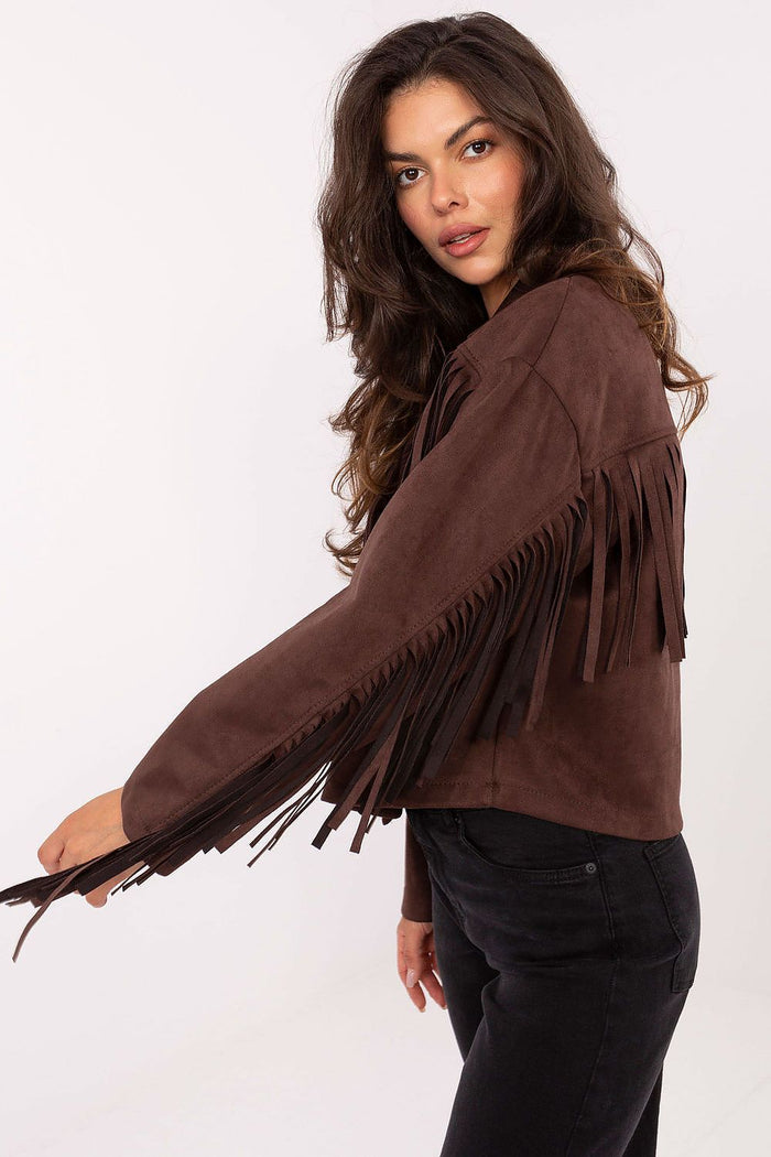 Fringe Detail Statement Jacket for Women - Jackets